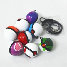Pokemon poke ball pendants set